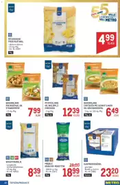 Metro Flugblatt Seite 22: Bauernland Frittaten mit Schnittlauch od. Griessnockerl €6,49, Chef Steakhouse Fries Rustikal €4,99
