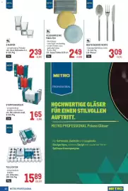 Metro Flugblatt Seite 42: Geschirrserie Madleen €249,00, Besteckserie Vento €3,09
