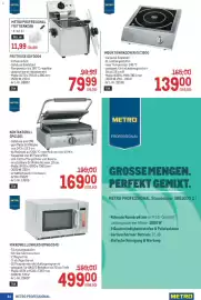 Metro Flugblatt Seite 44: Induktionskocher GIC3500 €139,00, Metro Professional Frittierkorb €11,99