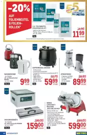 Metro Flugblatt Seite 46: Zitruspresse €89,99, Vakuumiergerät GVS1140 €159,00