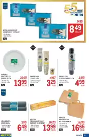 Metro Flugblatt Seite 51: Nitrilhandschuhe ungepudert schwarz €8,49, Rioba Pappbecher "To Go" €3,29