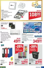 Metro Flugblatt Seite 55: Samsung LED TV 139CM UE55U7090FUXNN €349,00, Stabilo Colorparade €12,59