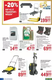 Metro Flugblatt Seite 56: Brüder Mannesmann Werkzeugtrolley 211-TLG. €69,99, Castrol Motoröl Edge 5W-30 LL €47,29
