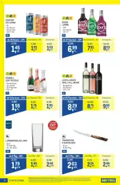 Metro Flugblatt Seite 6: Longdrinkglas Lario €1,79, Tramontina Steakmesser €2,03