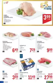 Metro Flugblatt Seite 8: Hubers Landhendl Hühner Grillfertig €3,99, Metro Chef Hühner Schnitzel €11,49