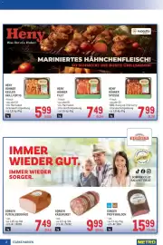 Metro Flugblatt Seite 2: Sorger Pfefferblock €15,99, HENY HÜHNER SPIESSE €7,99