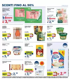 Volantino Esselunga Pagina 10: Mozzarella Santa Lucia Galbani €2,29, Ravioli freschi Duetto Rana €2,19
