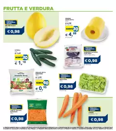Volantino Esselunga Pagina 3: Insalata Ricca Esselunga €0,95, Melone giallo €0,98