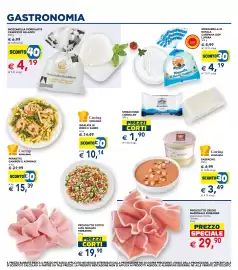 Volantino Esselunga Pagina 6: Prosciutto cotto alta qualità Ferrarini €19,90, Mozzarella Fiordilatte Caseificio Palazzo €4,19