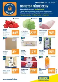 Makro leták týden 33 Strana 1: VEPŘOVÁ PEČENĚ €75,90, Fazolové lusky jemné €35,60