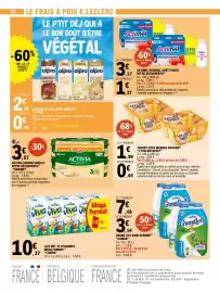 Catalogue E.Leclerc page 10: ATELIER DESSY YAOURT COCO MANGUE PASSION €1,99, CANDIA LAIT UHT 10 VITAMINES €10,37