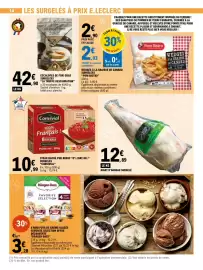 Catalogue E.Leclerc page 14: Convivial Steak haché pur boeuf €10,99, Silver Fern Farms Gigot d'agneau €12,89