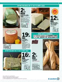Catalogue E.Leclerc page 7: ISTARA P'TIT BASQUE €19,89, RIANS LE ROULÉ AIL & FINES HERBES €2,20