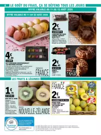Catalogue E.Leclerc page 8: Mars Donut €2,40, Kiwi vert et jaune €1,79