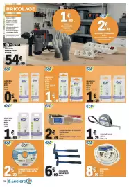 Folheto E.Leclerc Página 10: Conjunto 3 martelos eco+ €6,99, Lâmpada led e27 eco+ €1,69