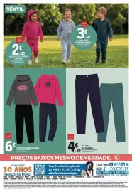 Folheto E.Leclerc Página 12: Tissaia basics calça de criança €4,50, TiiSaia Basics Fato de Treino Criança €6,00