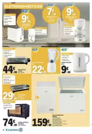 Folheto E.Leclerc Página 6: Liquidificadora eco+ €22,99, Jarro elétrico eco+ €9,99