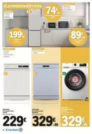 Folheto E.Leclerc Página 8: Máquina de lavar loiça hisense €329,99, Máquina de lavar roupa hisense €329,99
