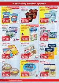 PLUS JIP leták Strana 2: Choceňský smetanový jogurt €11,90, Krajanka Moje chvilka €16,90