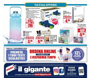 Volantino Il Gigante Pagina 28: Risima di carta A4 Home & Office HP €4,90, Targa in legno soggetto cani o gatti €9,90