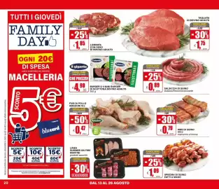 Volantino Il Gigante Pagina 20: Burger o 4 mini burger di scottona bovino adulto €4,98, Fusi di pollo Amadori 10+ €0,47