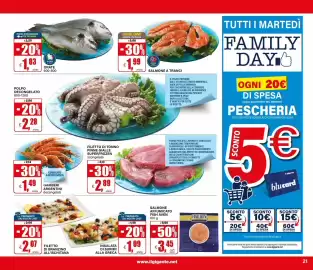Volantino Il Gigante Pagina 21: Salmone a tranci €1,99, Orate €1,83