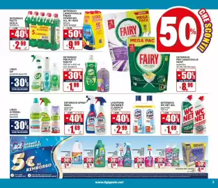 Volantino Il Gigante Pagina 3: Candeggina Ace Gentile assortita €3,79, Detersivo piatti Scala €2,99