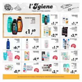 Volantino èccoMI Pagina 21: Dentifricio Blanx €3,19, Salviette struccanti cotone cotoneve €1,69