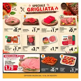 Volantino èccoMI Pagina 4: Hamburger di suino s/g martini €1,99, Hamburger di scottona AIA €3,79