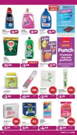 Volantino La Saponeria Pagina 14: Finish Ultimate Gel lavastoviglie €6,99, Tutto pannocarta 3in1 €1,99