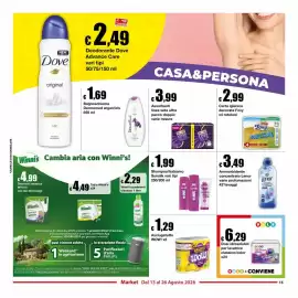 Volantino Sì con te Market Pagina 15: Shampoo/balsamo Sunsilk €1,99, Assorbenti lines seta ultra €3,99