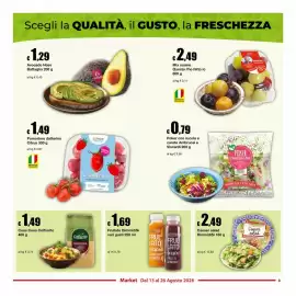 Volantino Sì con te Market Pagina 3: Caesar salad DimmidiSi €2,49, Cous Cous Colfiorito €1,49