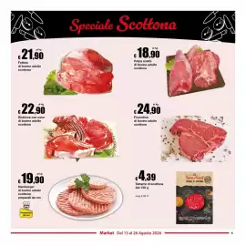 Volantino Sì con te Market Pagina 5: Fiorentina di bovino adulto scottone €24,90