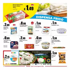 Volantino Sì con te Market Pagina 8: Formaggio italiano Granarolo €8,90, Formaggio greco vaccino President €1,89