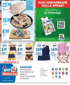Volantino Iper Nonna Isa Pagina 24: Seppie nere €15,99, Filone di pesce spada €22,99