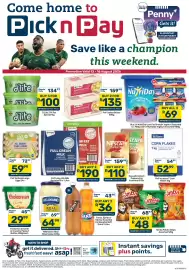Pick n Pay catalogue Page 1: D'Lite 37% Fat Spread €100,00, Simba Potato Chips Assorted €48,00