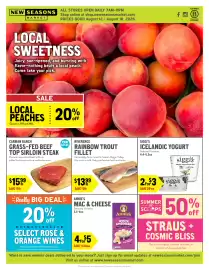 New Seasons Market weekly ad week 33 Page 1: Riverence rainbow trout fillet €13,99