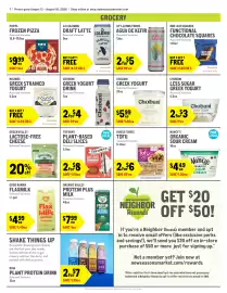 New Seasons Market weekly ad week 33 Page 7: House Foods Tofu €6,00, Chobani Greek Yogurt €5,99