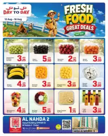 Day To Day catalogue week 33 Page 1: Grapes green premium €3,25, Cherry €5,50