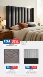 OK Furniture catalogue Page 11: Amber Light Grey Queen Upholstered Headboard €2.399,00