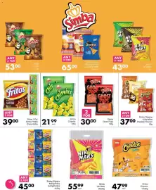 Save catalogue Page 40: Simba Chipniks €21,99, Fritos Barbecue Flavoured Corn Chips €39,00