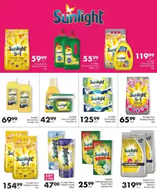 Save catalogue Page 71: Sunlight Fabric Softener Refills €47,00, Sunlight Rinse Aid Pine Gel €42,99