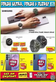 JB Hi-Fi catalogue Page 9: Galaxy Watch Ultra2 €1.299,00, Galaxy Watch9 €649,00