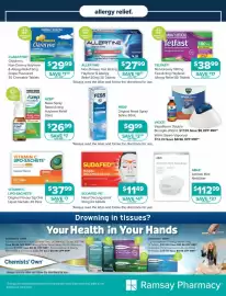 Ramsay Pharmacy catalogue Page 3: Vitamin C Lipo-Sachets €37,99, Sudafed PE Nasal Decongestant €11,49
