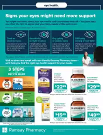 Ramsay Pharmacy catalogue Page 4: Systane Complete Preservative Free Lubricant Eye Drops €22,99