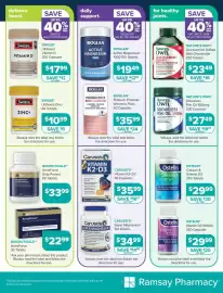 Ramsay Pharmacy catalogue Page 5: Caruso's Vitamin K2+D3 €35,99, Ostelin Calcium & Vitamin D3 €29,99