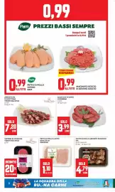 Volantino Pam Pagina 2: Petto di pollo a fette Amadori €1,10, Arrosticini di scottona Tesori dell'Arca €7,20
