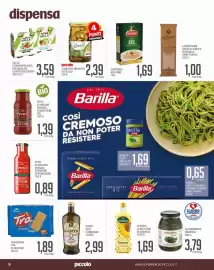 Volantino Supermercati Piccolo Pagina 18: Dante olio condisano €2,99, Galbusera Trà il cracker €1,89