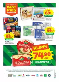 Stora Coop reklamblad vecka 34 Sida 12: Hushållsost/ Götene hushållsost, Medlemspris, Toalett-/hushållspapper, Medlemspris