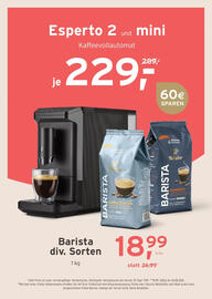 Tchibo Eduscho Flugblatt Seite 28: Barista €18,99, Esperto 2 und mini Kaffeevollautomat €229,00